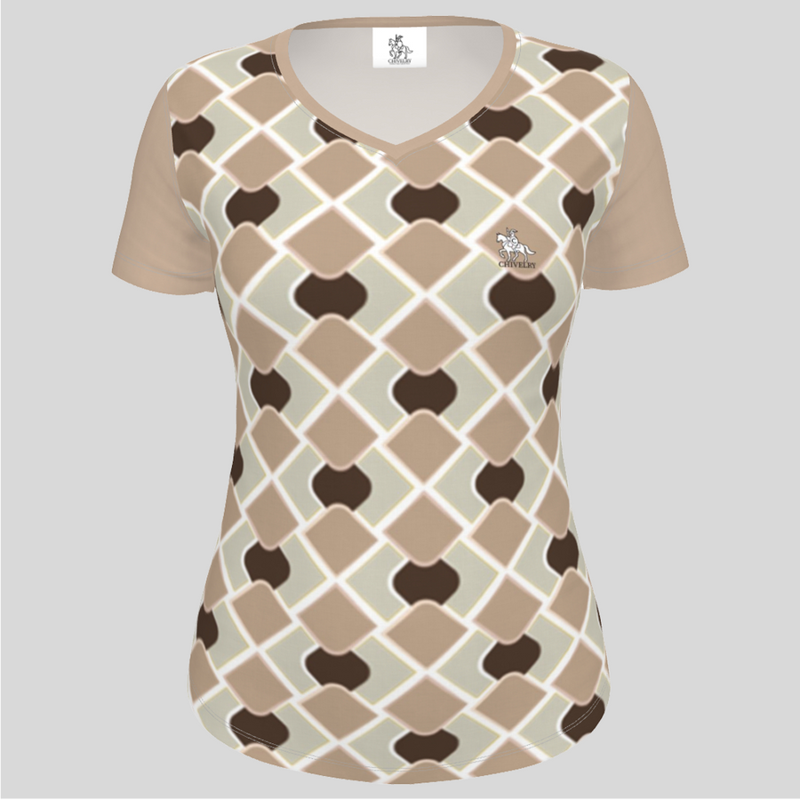 Women Short Sleeve V-Neck T-Shirt