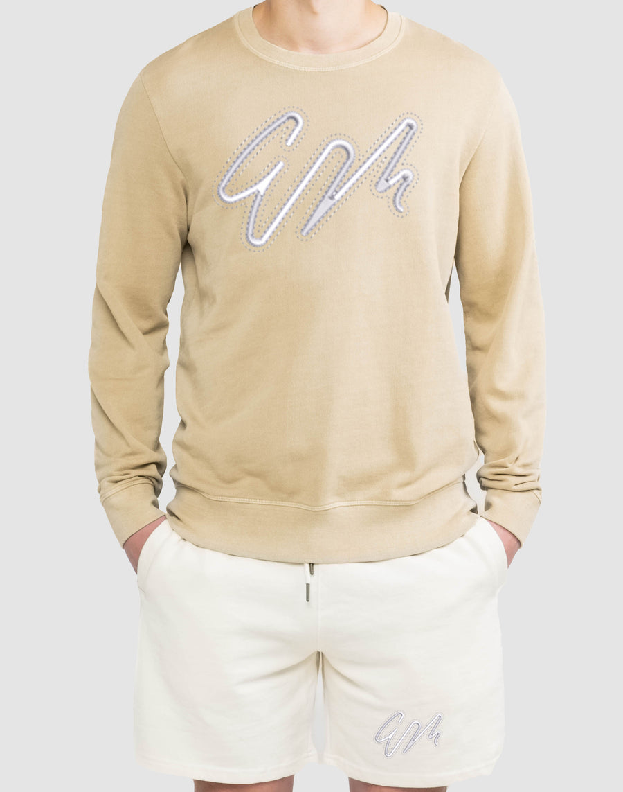 Embroidered Enhanced WM Logo Crewneck