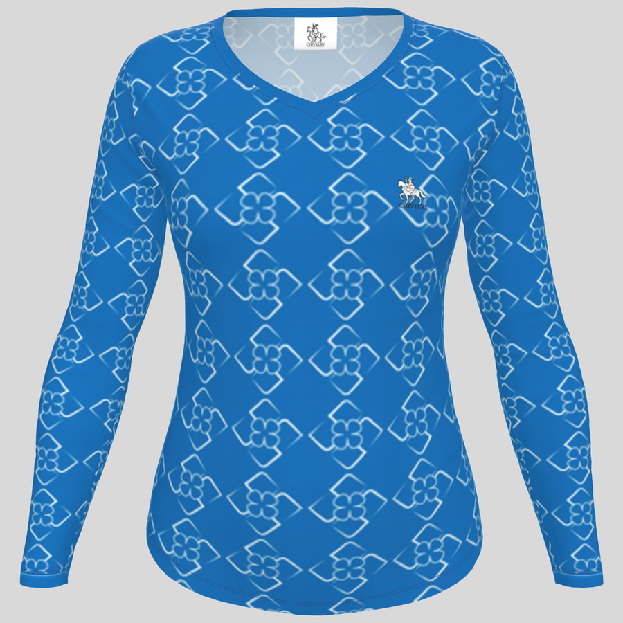 Women Long Sleeves V-Neck T-Shirt