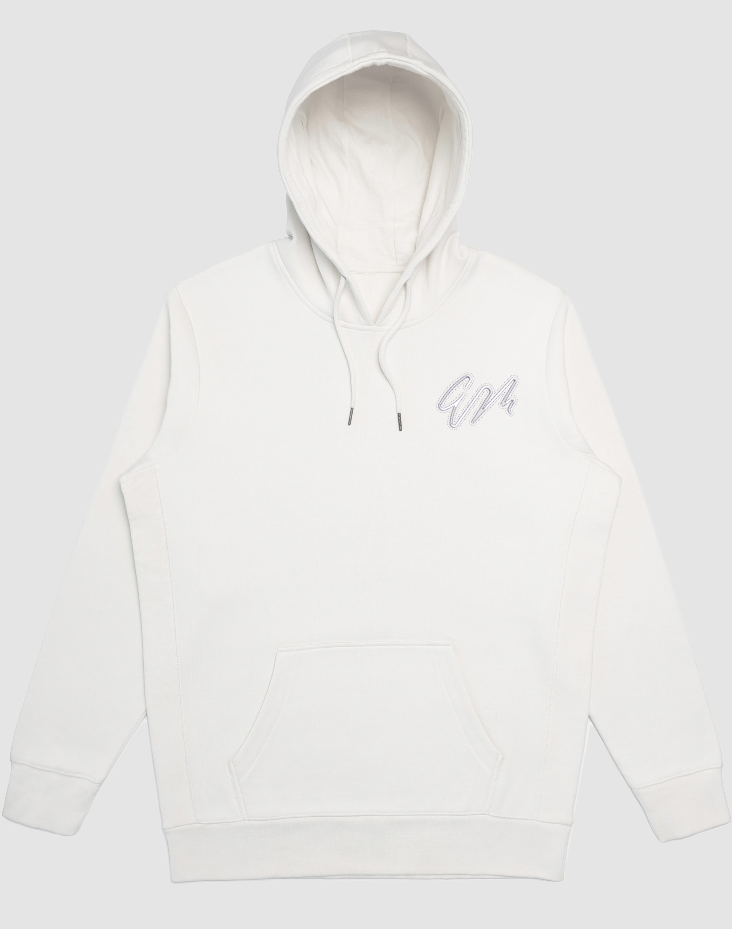 Embroidered WM Logo Hoodies – White Montagne